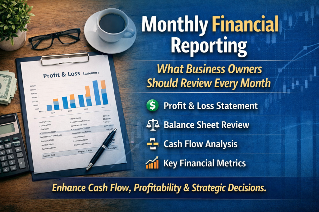 Monthly Financial Reporting | What Business Owners Should Review Every Month